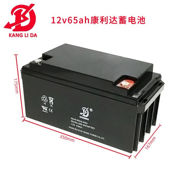 康利達12V65AH消防報警聯動主機電池